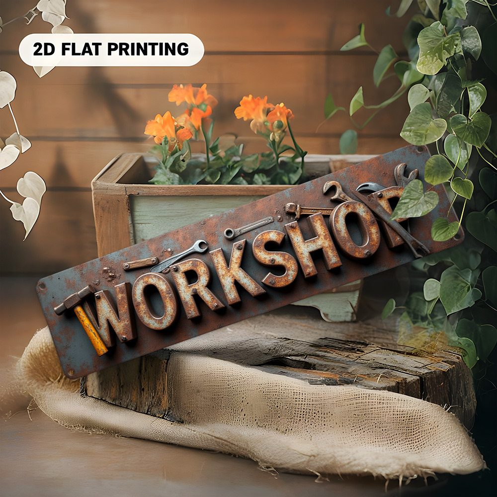 Letreiro Plano 2D, Item Decora - Workshop Tools Background avaliação e preço