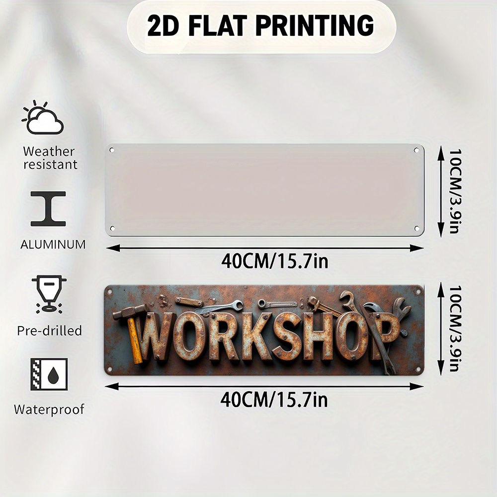 Letreiro Plano 2D, Item Decora - Workshop Tools Background avaliação e preço